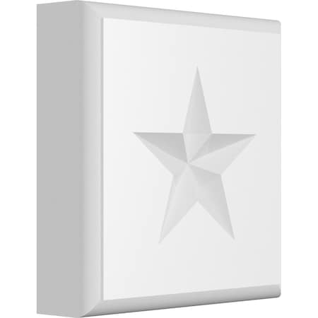 Ekena Millwork Standard Sedgwick Star Rosette With Rounded Edge, 4"W x 4"H x 1"P ROSP040X040X100SDG08